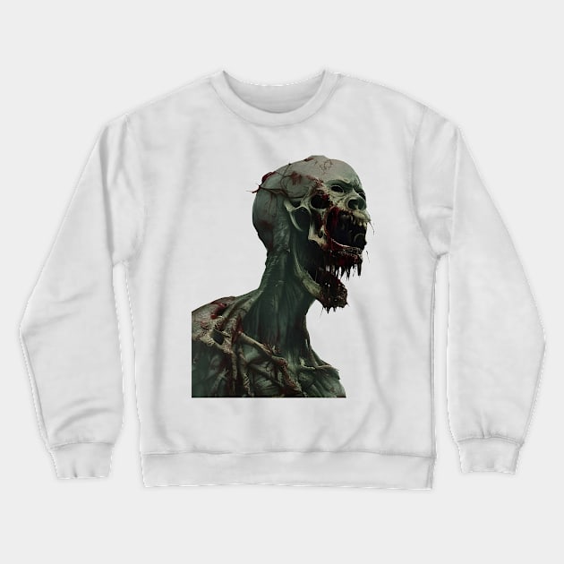 scary zombie Crewneck Sweatshirt by mdr design